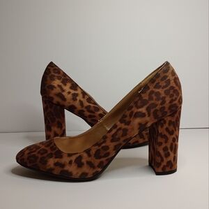 Leopard Print Block Heel, Size 10, Libby Edelman Pump, Used